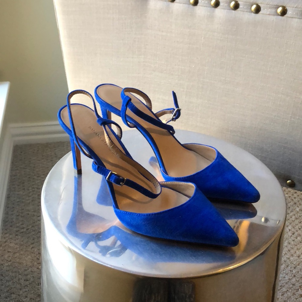 Blue Suede Stilettos